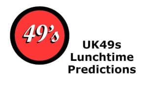 Uk49s Lunchtime Prediction 26 April 2022