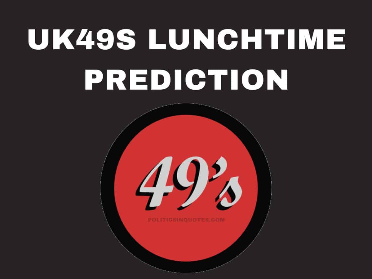 Uk49s Lunchtime Predictions