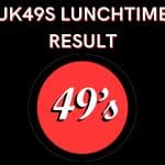 Uk49s Lunchtime Result