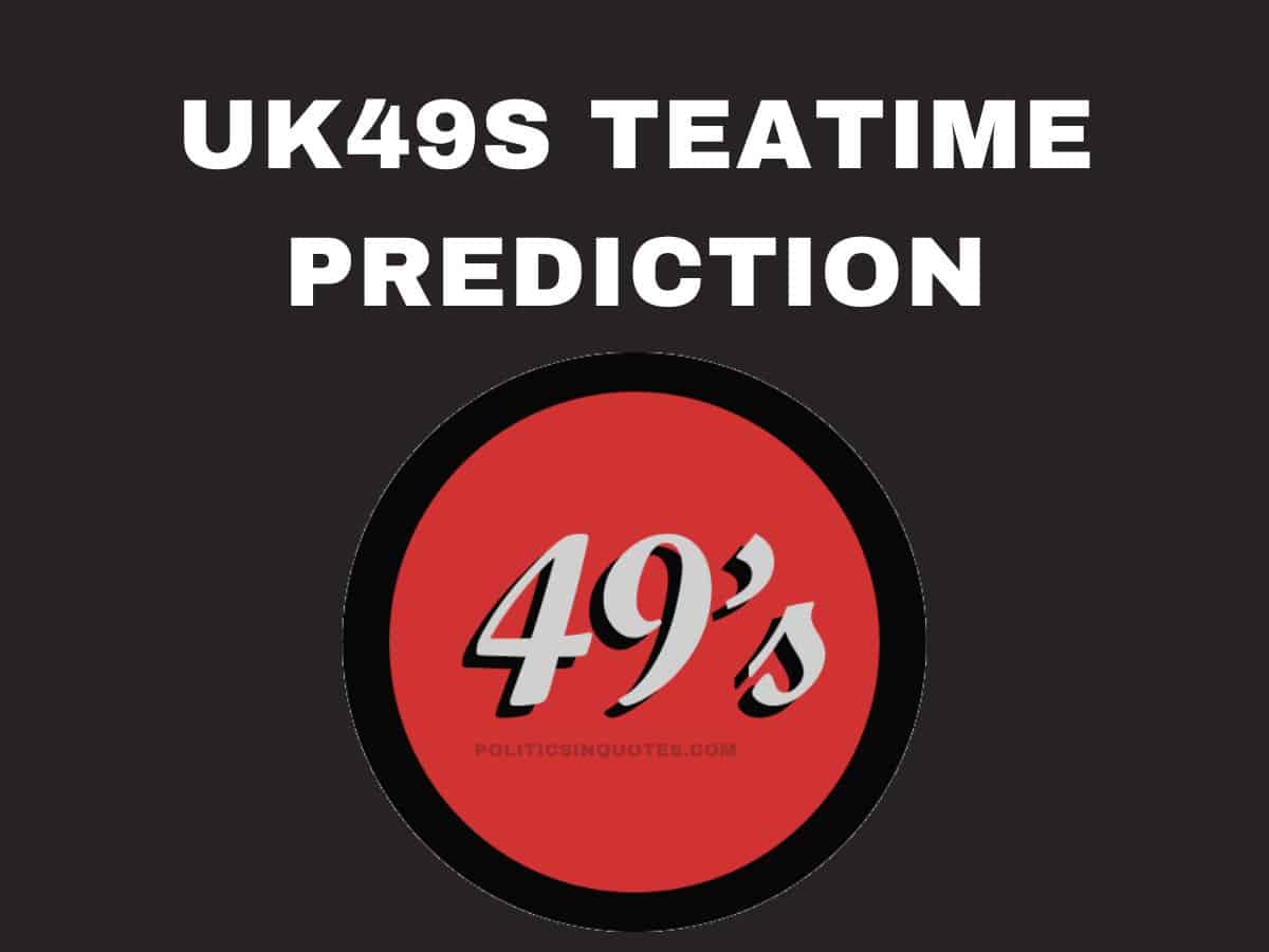 Uk49s Teatime Predictions 8 March 2024