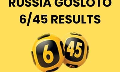 Russia Gosloto 6/45 Morning Results
