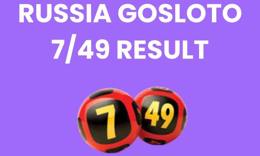 Russia Gosloto 7\/49 Results Friday 19 August 2022