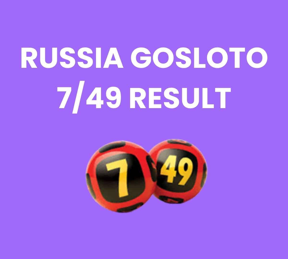Russia Gosloto 7\/49 Results Friday 28 October 2022