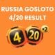 Russia Gosloto 4/20 Results Thursday 22 February 2024