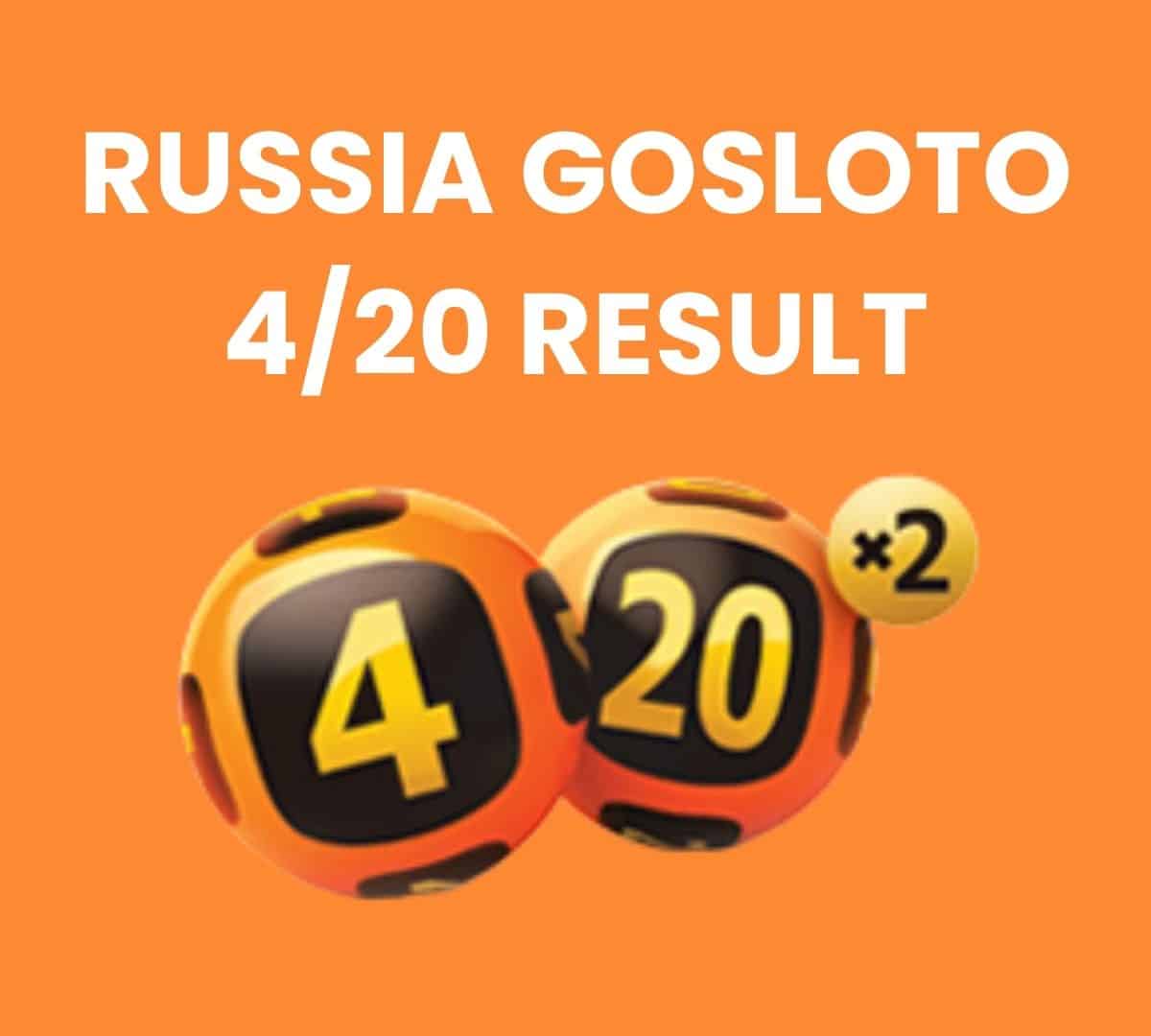 Russia Gosloto 4/20 Results Friday 29 March 2024